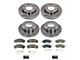 PowerStop OE Replacement 6-Lug Brake Rotor and Pad Kit; Front and Rear (21-24 Bronco, Excluding Raptor)