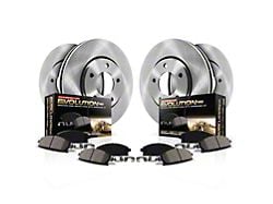 PowerStop OE Replacement 5-Lug Brake Rotor and Pad Kit; Front and Rear (21-24 Bronco Sport)