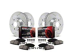 PowerStop Z23 Evolution Sport 5-Lug Brake Rotor and Pad Kit; Front and Rear (21-25 Bronco Sport)