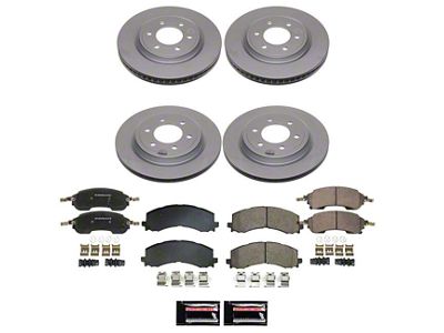 PowerStop Z17 Evolution Plus 6-Lug Brake Rotor Kit; Front and Rear (22-25 Bronco Raptor)