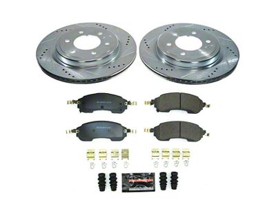 PowerStop Z23 Evolution Sport 6-Lug Brake Rotor and Pad Kit; Rear (22-25 Bronco Raptor)