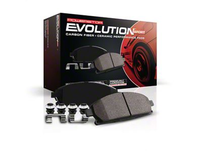 PowerStop Z23 Evolution Sport Carbon-Fiber Ceramic Brake Pads; Rear Pair (21-25 Bronco, Excluding Raptor)