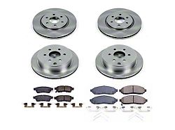 PowerStop OE Replacement 6-Lug Brake Rotor and Pad Kit; Front and Rear (16-24 V6 Frontier)