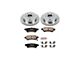 PowerStop OE Replacement 6-Lug Brake Rotor and Pad Kit; Rear (05-24 Frontier)