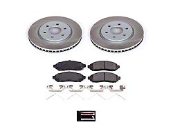 PowerStop Semi-Coated 6-Lug Brake Rotor and Pad Kit; Front (05-15 V6 Frontier)