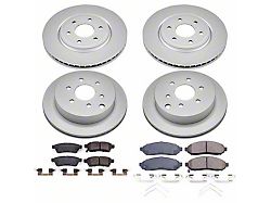 PowerStop Z17 Evolution Plus 6-Lug Brake Rotor and Pad Kit; Front and Rear (16-24 V6 Frontier)