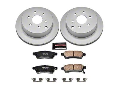 PowerStop Z17 Evolution Plus 6-Lug Brake Rotor and Pad Kit; Rear (05-24 Frontier)