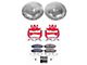 PowerStop Z23 Evolution 6-Lug Brake Rotor, Pad and Caliper Kit; Front (16-24 V6 Frontier)