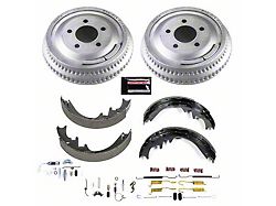 PowerStop OE Replacement Brake Drum and Pad Kit; Rear (92-01 Jeep Cherokee XJ w/ 10-Inch Rear Drums)