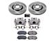 PowerStop OE Replacement Brake Rotor, Pad and Caliper Kit; Front (14-23 Jeep Cherokee KL w/ Single Piston Front Calipers)
