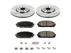 PowerStop OE Replacement Brake Rotor and Pad Kit; Front (14-16 Jeep Cherokee KL w/ Dual Piston Front Calipers)