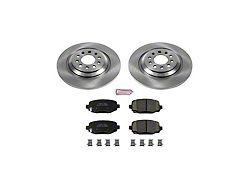 PowerStop OE Replacement Brake Rotor and Pad Kit; Rear (14-23 Jeep Cherokee KL w/ Dual Piston Front Calipers)