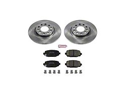 PowerStop OE Replacement Brake Rotor and Pad Kit; Rear (14-23 Jeep Cherokee KL w/ Single Piston Front Calipers)