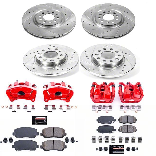 PowerStop Jeep Cherokee Z23 Evolution Brake Rotor, Pad and Caliper Kit ...