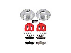 PowerStop Z23 Evolution Sport Brake Rotor, Pad and Caliper Kit; Front (1999 Jeep Cherokee XJ w/ 3-Inch Cast Rotors; 00-01 Jeep Cherokee XJ)