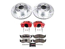 PowerStop Z36 Extreme Truck and Tow Brake Rotor, Pad and Caliper Kit; Front (90-91 4WD Jeep Cherokee XJ; 92-98 Jeep Cherokee XJ; 1999 Jeep Cherokee XJ w/ 3-1/4-Inch Composite Rotors)