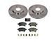 PowerStop OE Replacement Brake Rotor and Pad Kit; Rear (20-24 Jeep Gladiator JT)