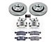 PowerStop OE Replacement Brake Rotor, Pad and Caliper Kit; Front (13-15 Jeep Grand Cherokee WK2 w/ Vented Rear Rotors, Excluding SRT & SRT8)