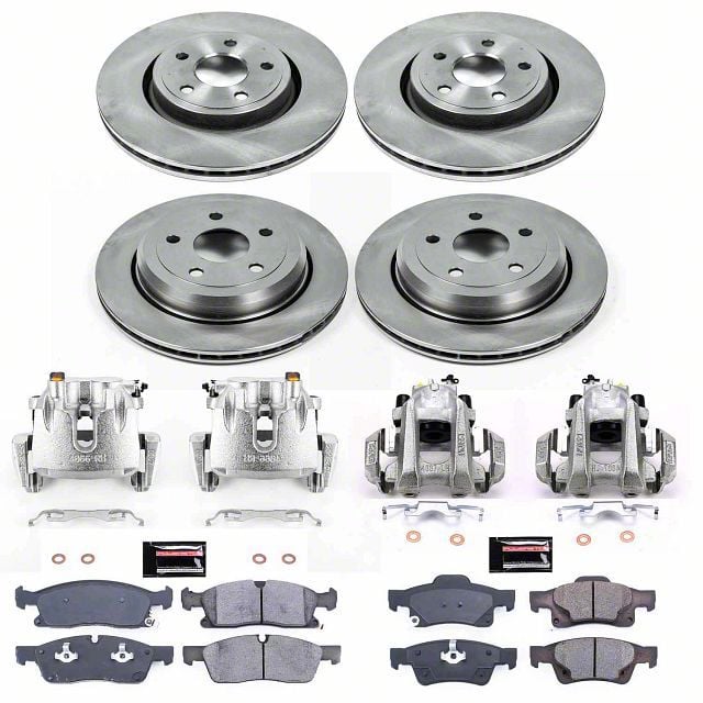 Powerstop Jeep Grand Cherokee Oe Replacement Brake Rotor Pad And Caliper Kit Front And Rear 2940