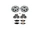 PowerStop OE Replacement Brake Rotor, Pad and Caliper Kit; Rear (11-21 Jeep Grand Cherokee WK2 w/ Solid Rear Rotors, Excluding SRT, SRT8 & Trackhawk)