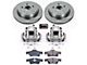 PowerStop OE Replacement Brake Rotor, Pad and Caliper Kit; Rear (11-21 Jeep Grand Cherokee WK2 w/ Vented Rear Rotors, Excluding SRT, SRT8 & Trackhawk)