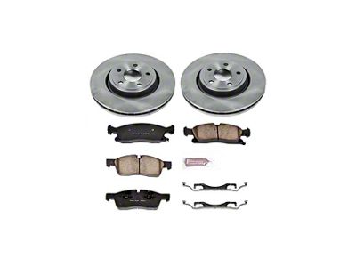 PowerStop OE Replacement Brake Rotor and Pad Kit; Front (11-12 Jeep Grand Cherokee WK2 w/ Vented Rear Rotors, Excluding SRT8)