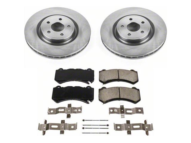 PowerStop OE Replacement Brake Rotor and Pad Kit; Front (12-21 Jeep Grand Cherokee WK2 SRT, SRT8, Trackhawk)