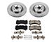 PowerStop OE Replacement Brake Rotor and Pad Kit; Front (12-21 Jeep Grand Cherokee WK2 SRT, SRT8, Trackhawk)