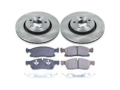 PowerStop OE Replacement Brake Rotor and Pad Kit; Front (13-15 Jeep Grand Cherokee WK2 w/ Vented Rear Rotors, Excluding SRT & SRT8)
