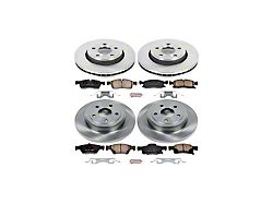 PowerStop OE Replacement Brake Rotor and Pad Kit; Front and Rear (11-16 Jeep Grand Cherokee WK2 w/ Solid Rear Rotors, Excluding SRT & SRT8)