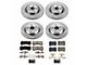 PowerStop OE Replacement Brake Rotor and Pad Kit; Front and Rear (18-20 Jeep Grand Cherokee WK2 SRT w/ 1-Piece Front Rotors)