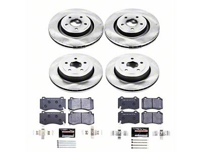 PowerStop Track Day Brake Rotor and Pad Kit; Front and Rear (06-10 Jeep Grand Cherokee WK SRT8)