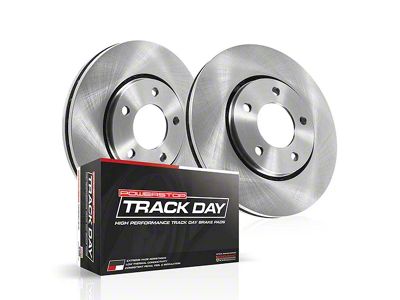 PowerStop Track Day Brake Rotor and Pad Kit; Front (2021 Jeep Grand Cherokee WK2 SRT w/ 1-Piece Front Rotors)