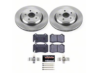 PowerStop Track Day Brake Rotor and Pad Kit; Rear (12-17 Jeep Grand Cherokee WK2 SRT, SRT8)