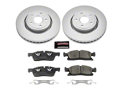 PowerStop Z17 Evolution Plus Brake Rotor and Pad Kit; Front (13-15 Jeep Grand Cherokee WK2 w/ Vented Rear Rotors, Excluding SRT & SRT8)