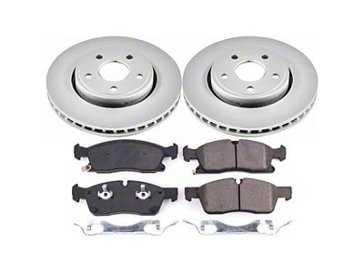 PowerStop Z17 Evolution Plus Brake Rotor and Pad Kit; Front (17-21 Jeep Grand Cherokee WK2 w/ Solid Rear Rotors, Excluding SRT & Trackhawk)