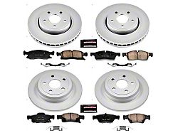 PowerStop Z17 Evolution Plus Brake Rotor and Pad Kit; Front and Rear (11-16 Jeep Grand Cherokee WK2 w/ Solid Rear Rotors, Excluding SRT & SRT8)