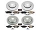 PowerStop Z17 Evolution Plus Brake Rotor and Pad Kit; Front and Rear (11-12 Jeep Grand Cherokee WK2 w/ Vented Rear Rotors, Excluding SRT8)
