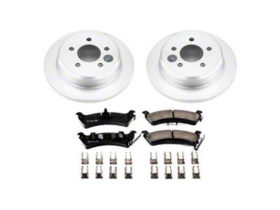 PowerStop Z17 Evolution Plus Brake Rotor and Pad Kit; Rear (93-98 Jeep Grand Cherokee ZJ)