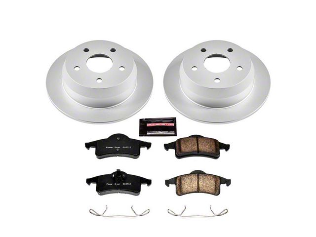 PowerStop Z17 Evolution Plus Brake Rotor and Pad Kit; Rear (99-04 Jeep Grand Cherokee WJ)