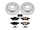 PowerStop Z17 Evolution Plus Brake Rotor and Pad Kit; Rear (11-21 Jeep Grand Cherokee WK2 w/ Solid Rear Rotors, Excluding SRT, SRT8 & Trackhawk)