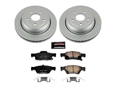 PowerStop Z17 Evolution Plus Brake Rotor and Pad Kit; Rear (11-21 Jeep Grand Cherokee WK2 w/ Vented Rear Rotors, Excluding SRT, SRT8 & Trackhawk)
