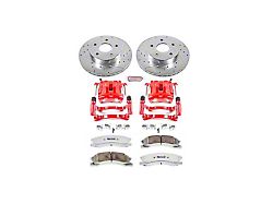 PowerStop Z26 Street Warrior Brake Rotor, Pad and Caliper Kit; Front (99-02 Jeep Grand Cherokee WJ w/ Akebono Calipers; 03-04 Jeep Grand Cherokee WJ)