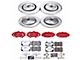 PowerStop Z26 Street Warrior Brake Rotor, Pad and Caliper Kit; Front and Rear (06-10 Jeep Grand Cherokee WK SRT8)