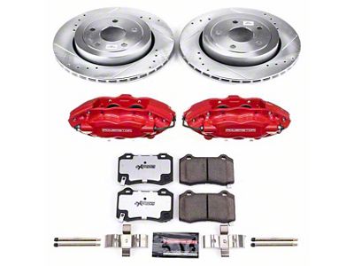 PowerStop Z26 Street Warrior Brake Rotor, Pad and Caliper Kit; Rear (06-10 Jeep Grand Cherokee WK SRT8)