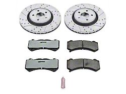 PowerStop Z26 Street Warrior Brake Rotor and Pad Kit; Front (12-21 Jeep Grand Cherokee WK2 SRT, SRT8, Trackhawk)