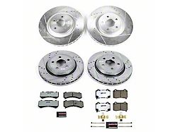 PowerStop Z26 Street Warrior Brake Rotor and Pad Kit; Front and Rear (18-20 Jeep Grand Cherokee WK2 SRT w/ 1-Piece Front Rotors)