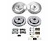 PowerStop Z26 Street Warrior Brake Rotor and Pad Kit; Front and Rear (18-20 Jeep Grand Cherokee WK2 SRT w/ 1-Piece Front Rotors)