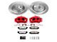 PowerStop Z36 Extreme Truck and Tow Brake Rotor, Pad and Caliper Kit; Front (05-10 Jeep Grand Cherokee WK w/ Factory Jeep Logo Calipers, Excluding SRT8)