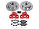 PowerStop Z36 Extreme Truck and Tow Brake Rotor, Pad and Caliper Kit; Rear (11-21 Jeep Grand Cherokee WK2 w/ Solid Rear Rotors, Excluding SRT, SRT8 & Trackhawk)